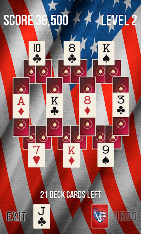 Tri Peaks 4th of July 螢幕截圖 1