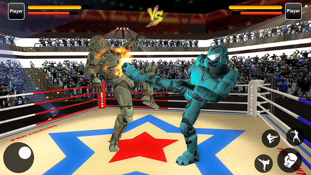 Robot Ring Fighting Real Robot VS Superhero Robot Скриншот 1