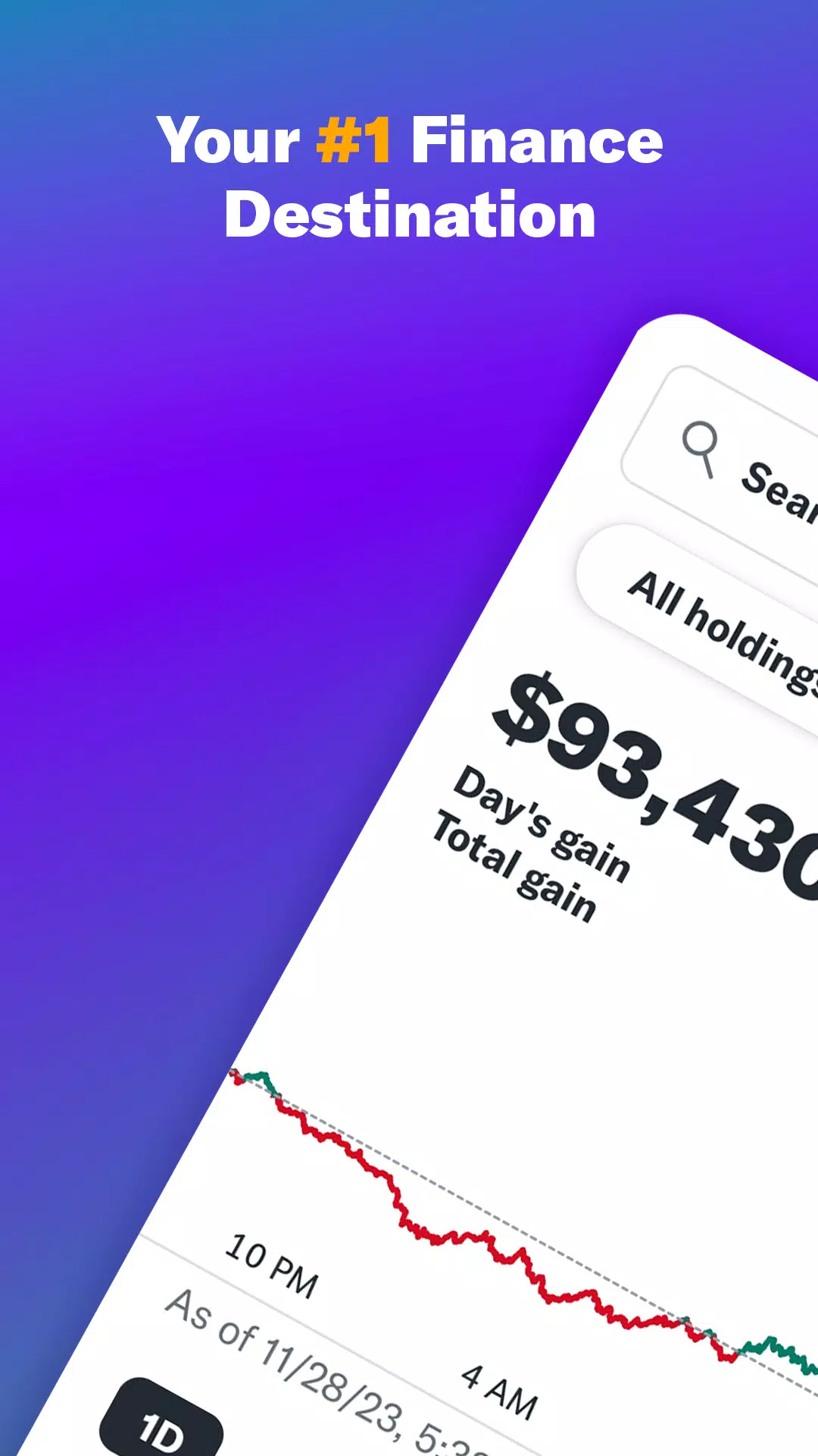 Yahoo Finance Capture d'écran 0