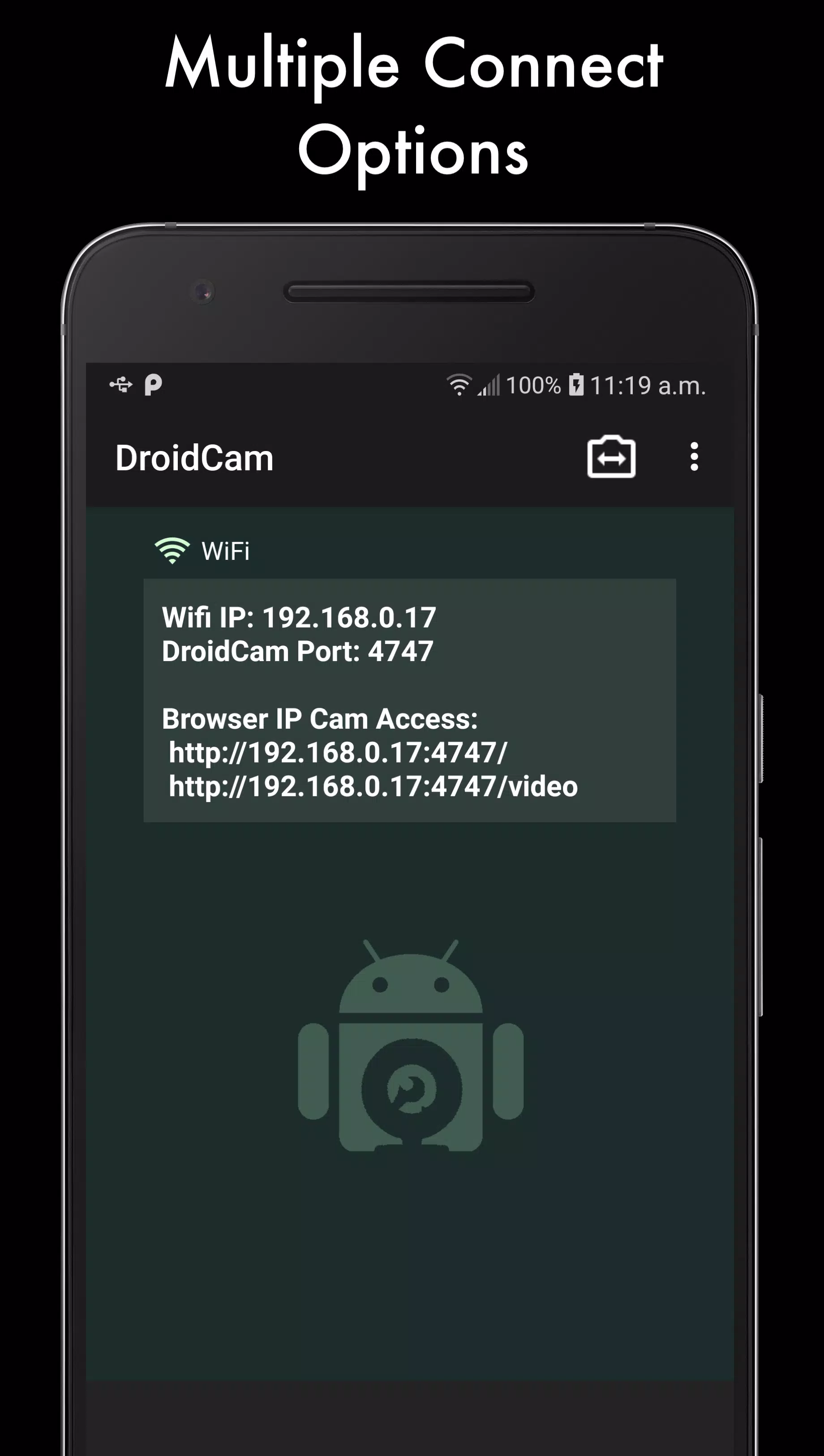 DroidCam Webcam (Classic) 螢幕截圖 2
