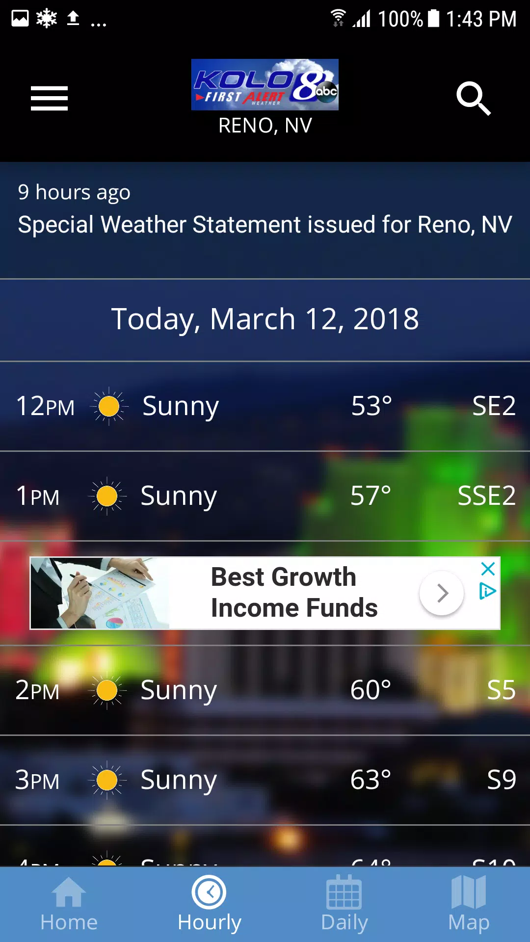 Schermata KOLO FirstAlert Weather 2