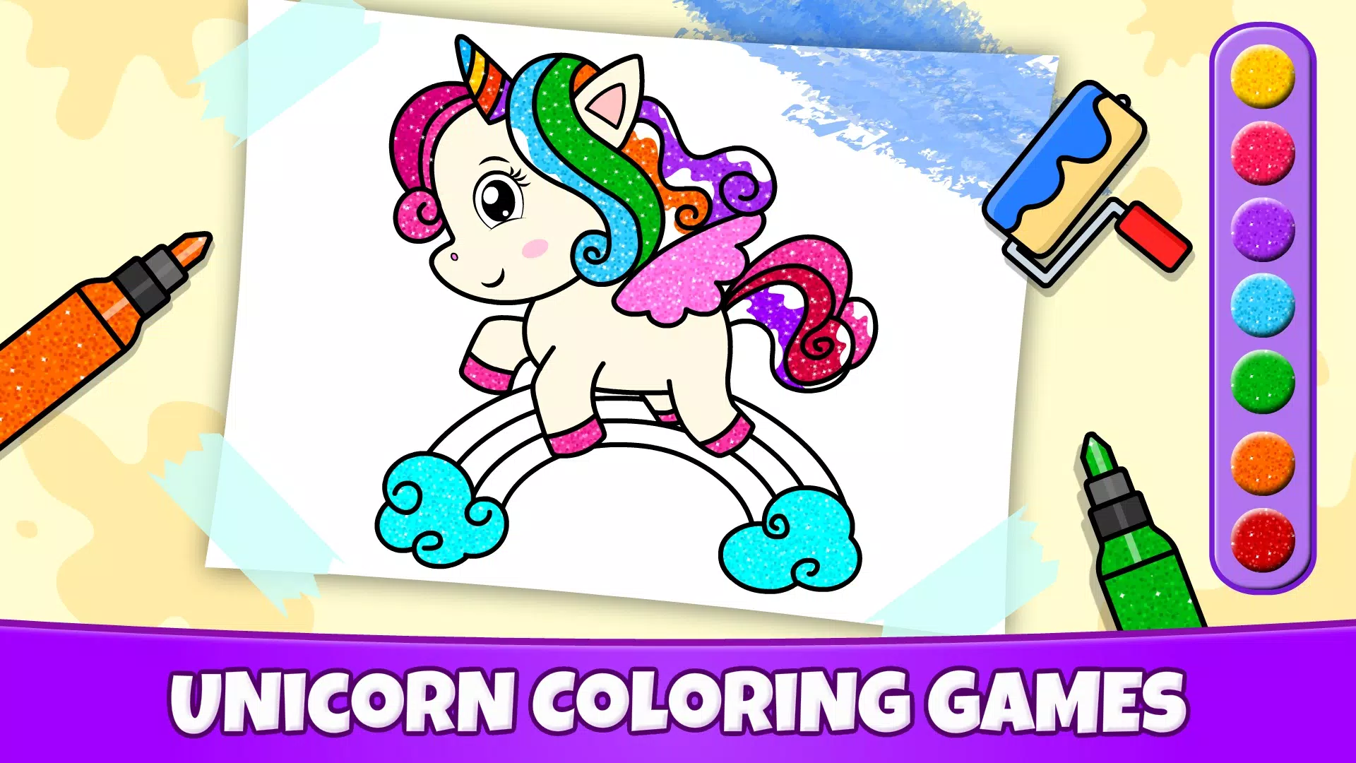Unicorn Coloring Capture d'écran 0