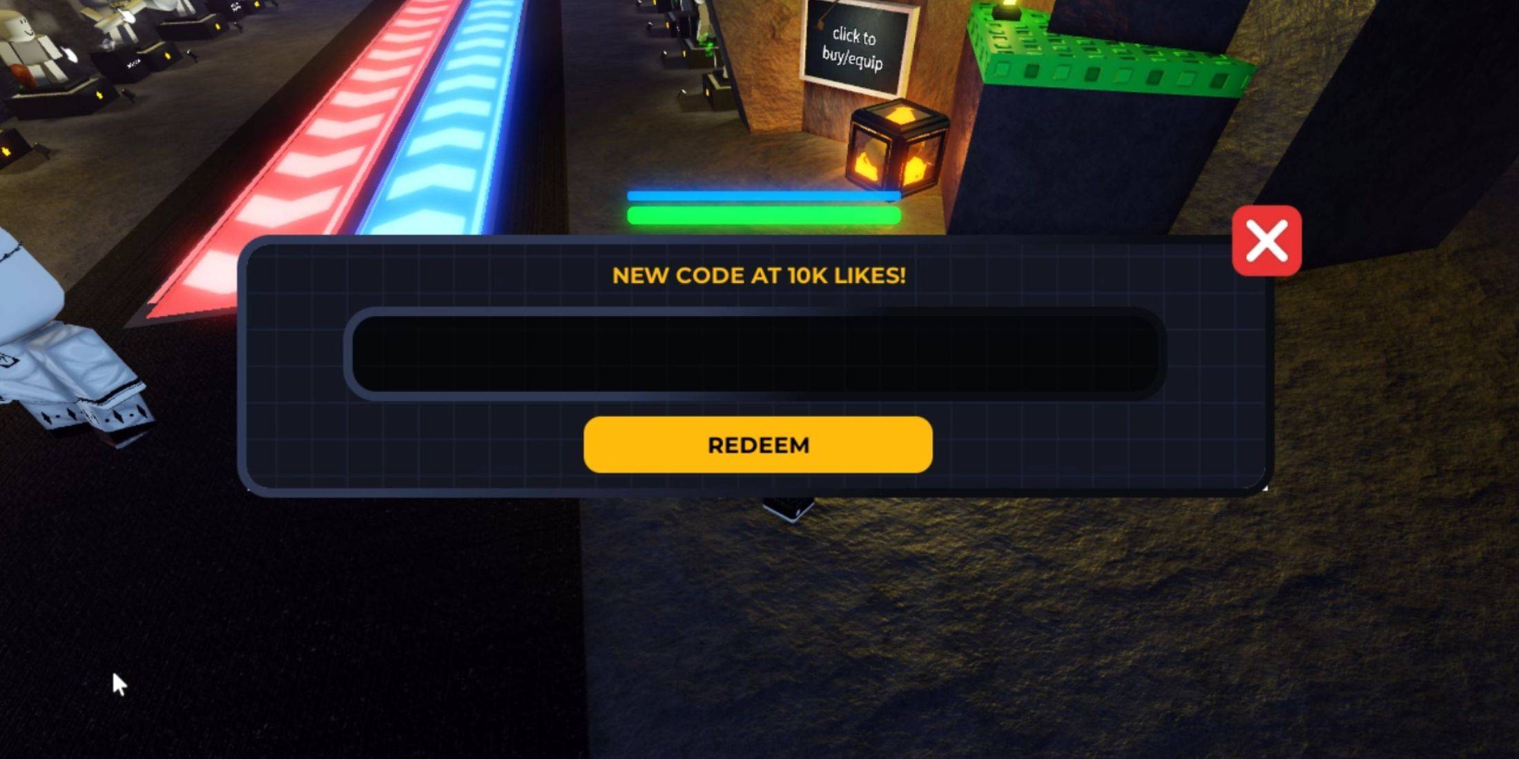 Blades and Buffoonery Code Input Image