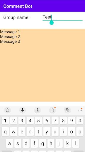 Comment Bot ภาพหน้าจอ 1