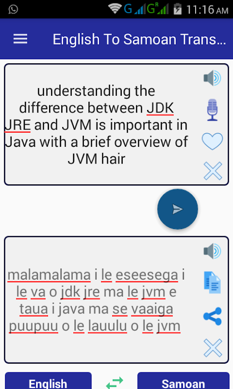English Samoan Translator Скриншот 0