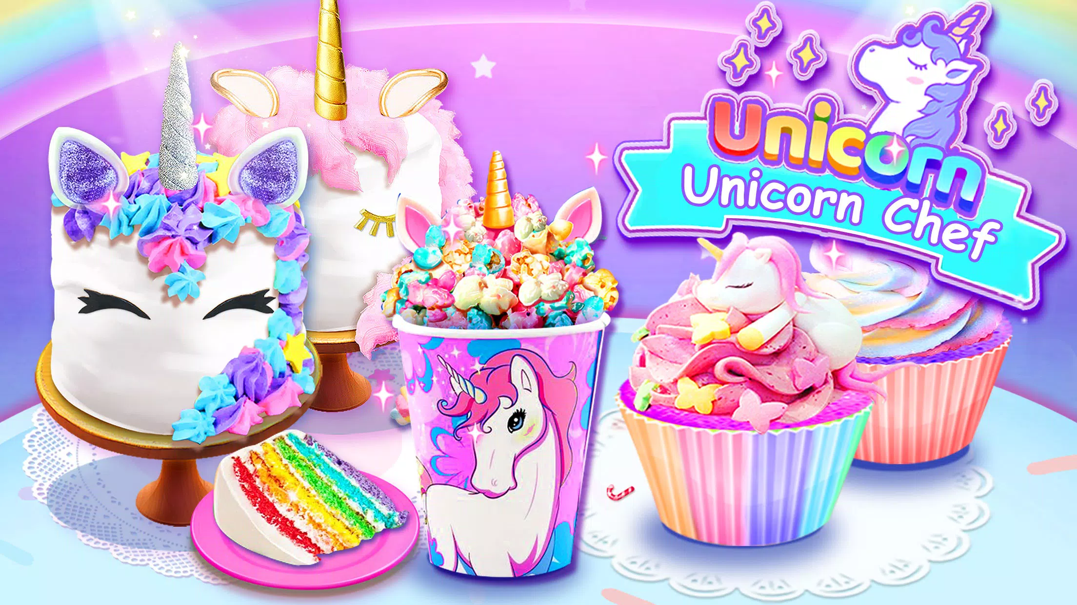 Girl Games: Unicorn Cooking Tangkapan skrin 0