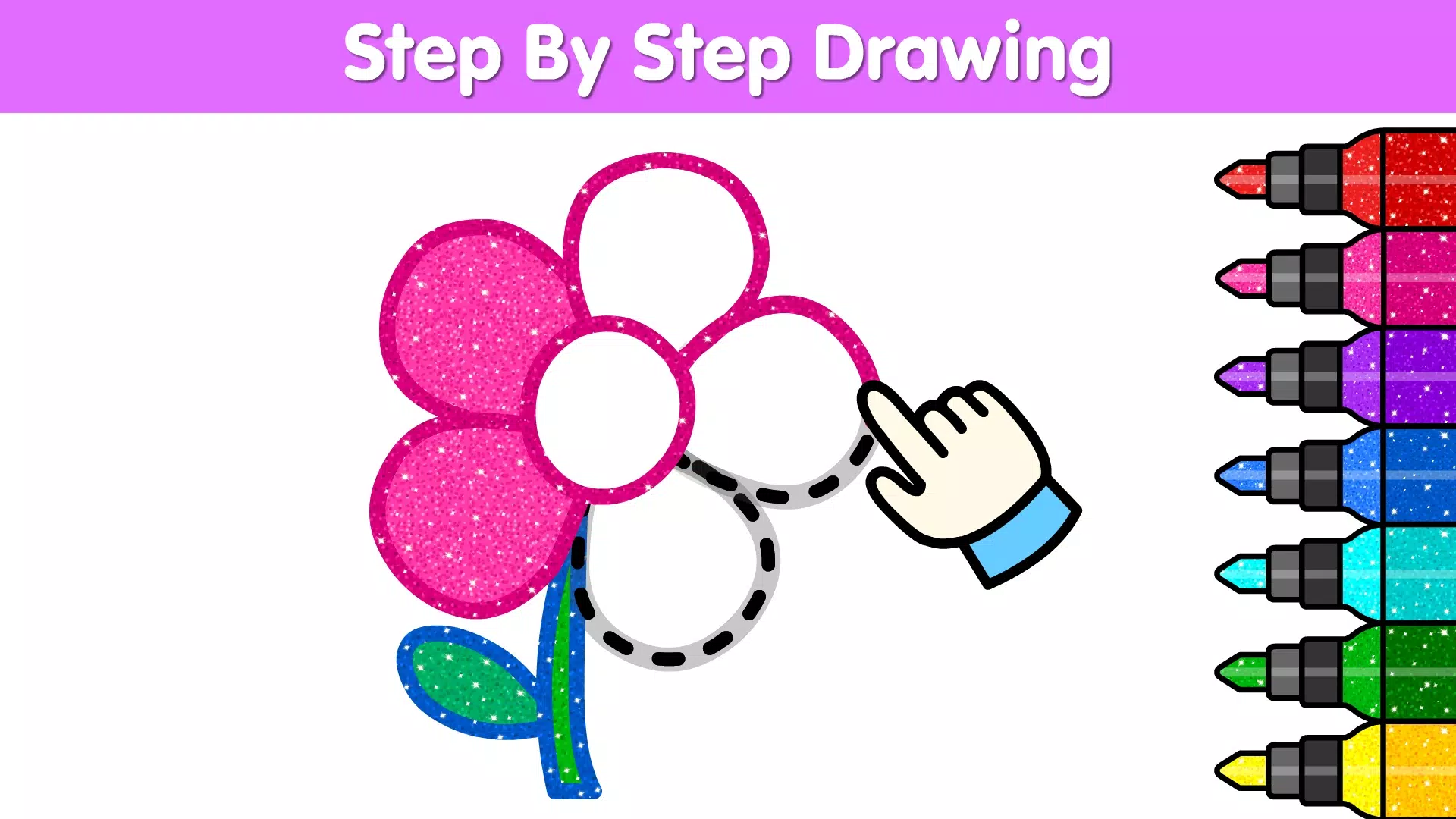 儿童着色游戏 - 婴儿画册，着色页：绘画和颜色应用截图第1张