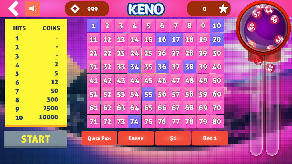 Keno Cleopatra 螢幕截圖 1