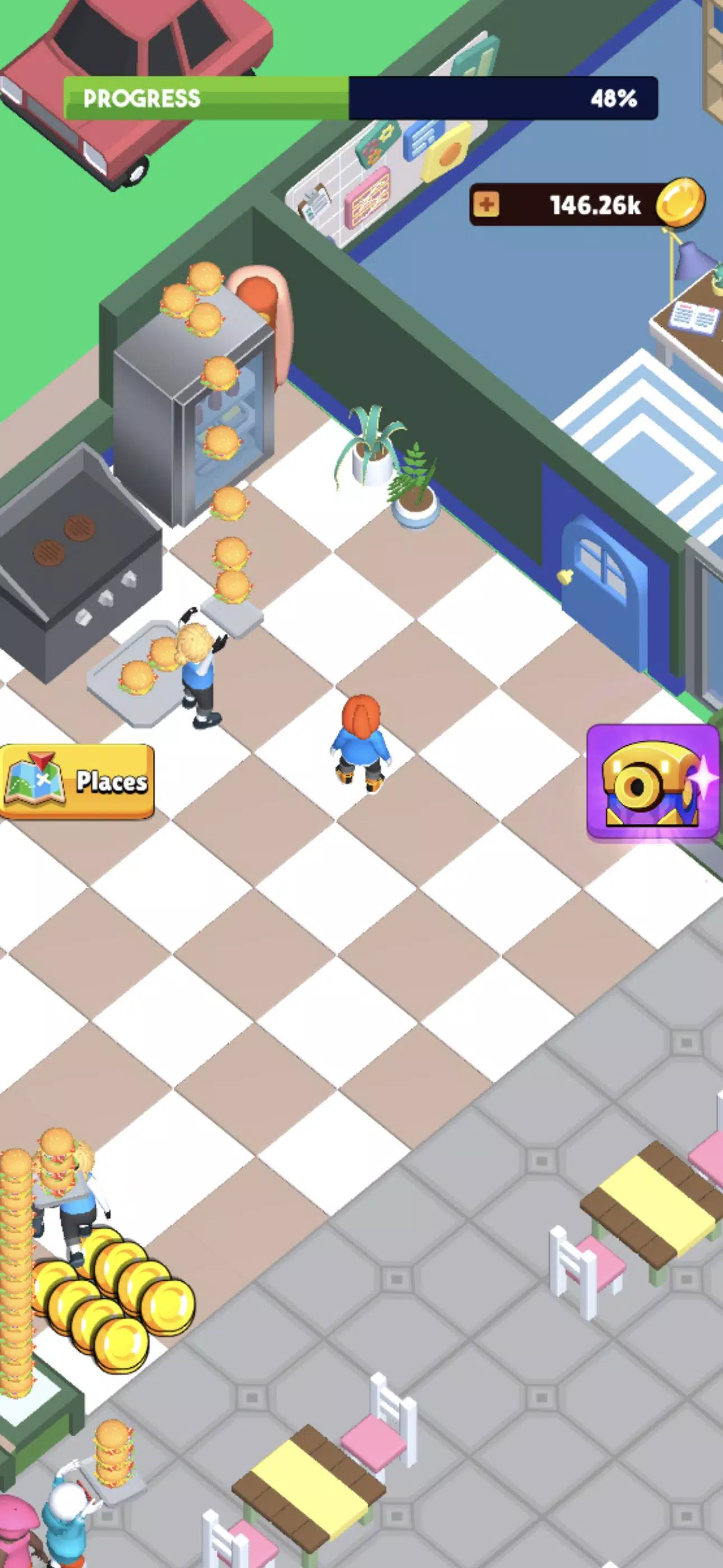 Fast Food Idle Tycoon 스크린샷 1