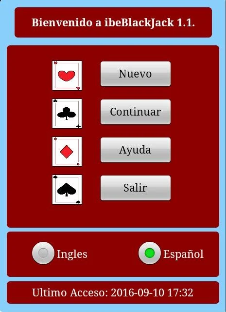 Schermata ibeBlackJack 0