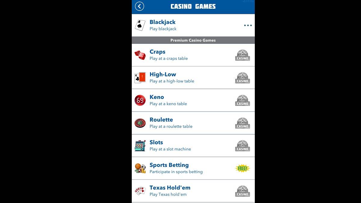 Options de casino Bitlife