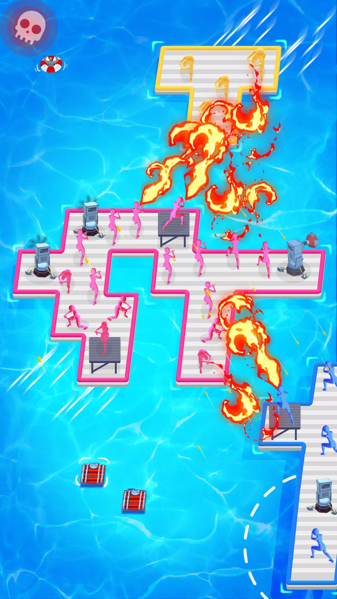 Raft Defense: Crazy Sea Battle 螢幕截圖 2
