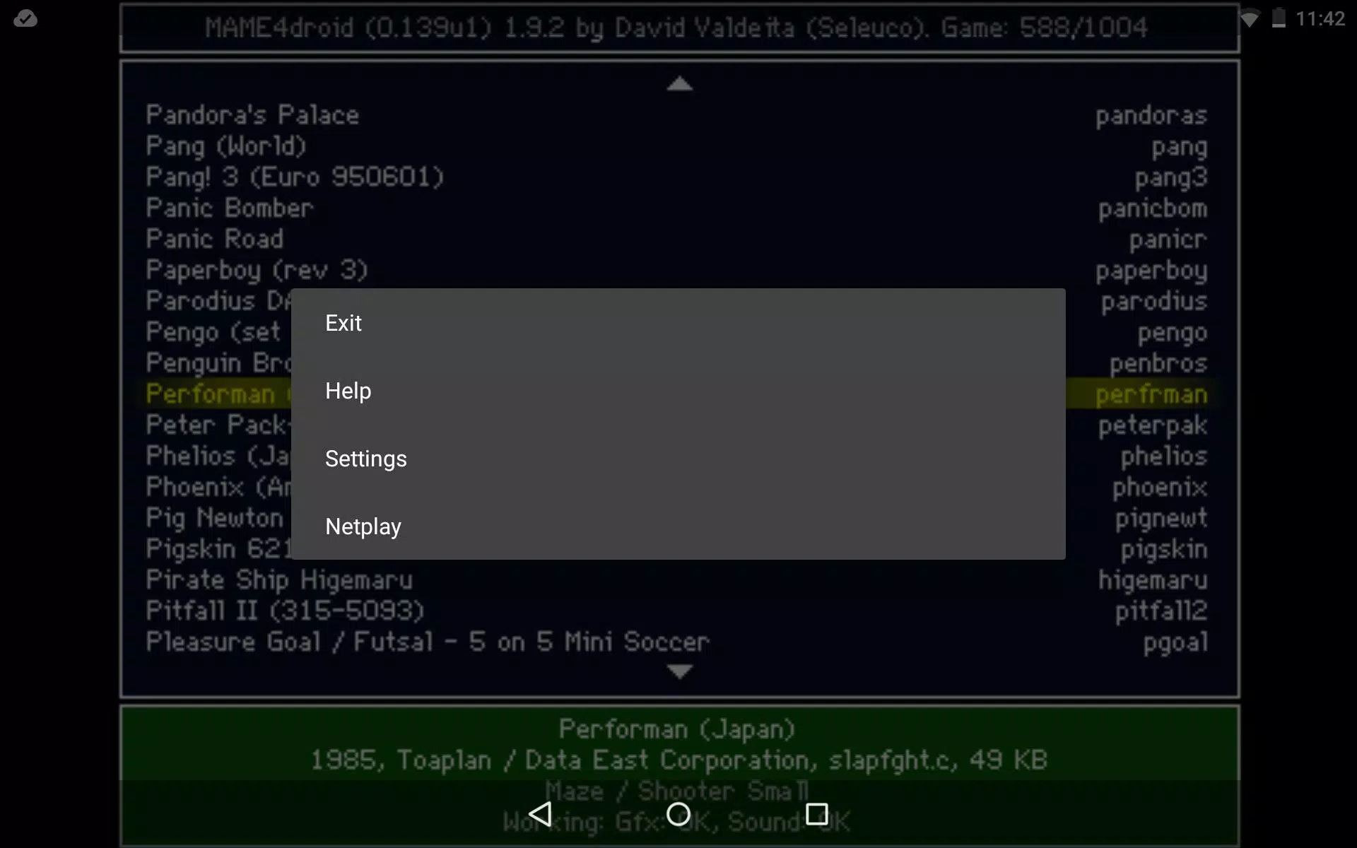 MAME4droid (0.139u1) Screenshot 3