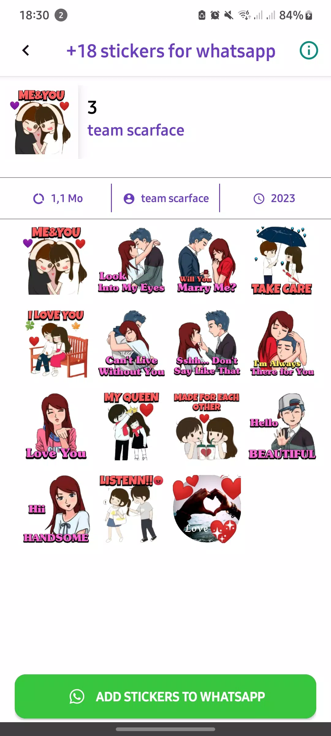 +18 Stickers For WhatsApp Capture d'écran 2