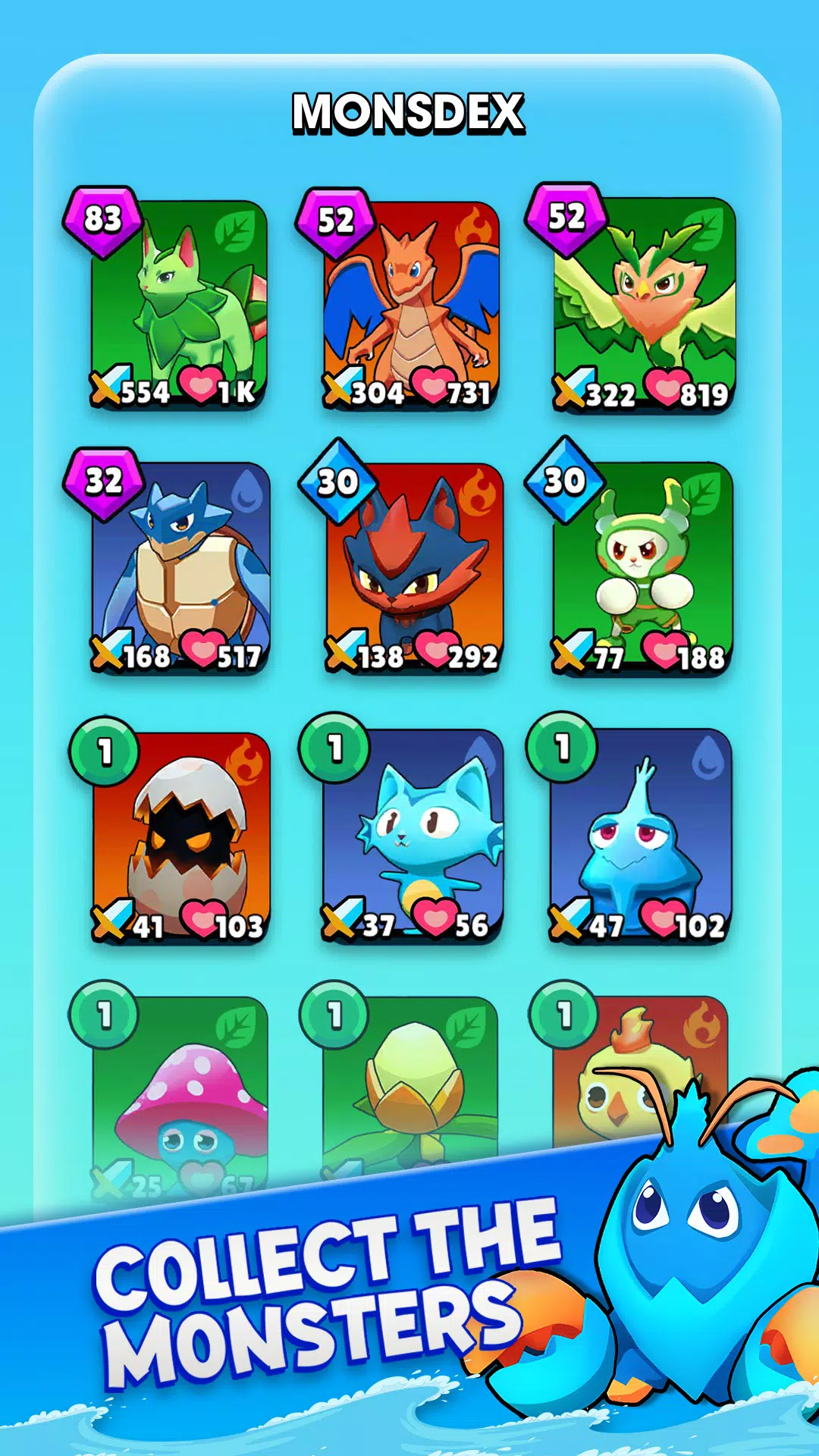Negamon Lite: Monster Battle 螢幕截圖 1