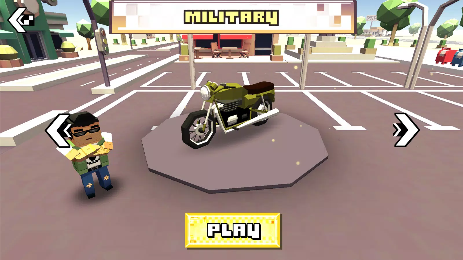 Blocky Moto Racing ဖန်သားပြင်ဓာတ်ပုံ 2