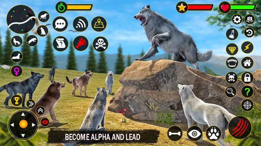 The Wolf Simulator: Wild Game Captura de pantalla 0