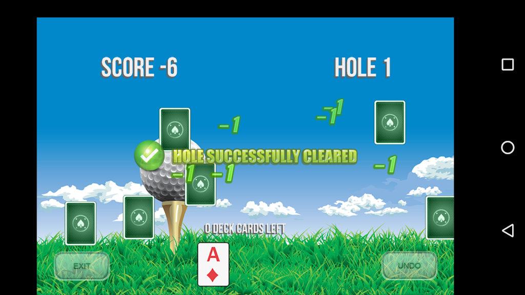 Golf Solitaire 18 Ảnh chụp màn hình 2