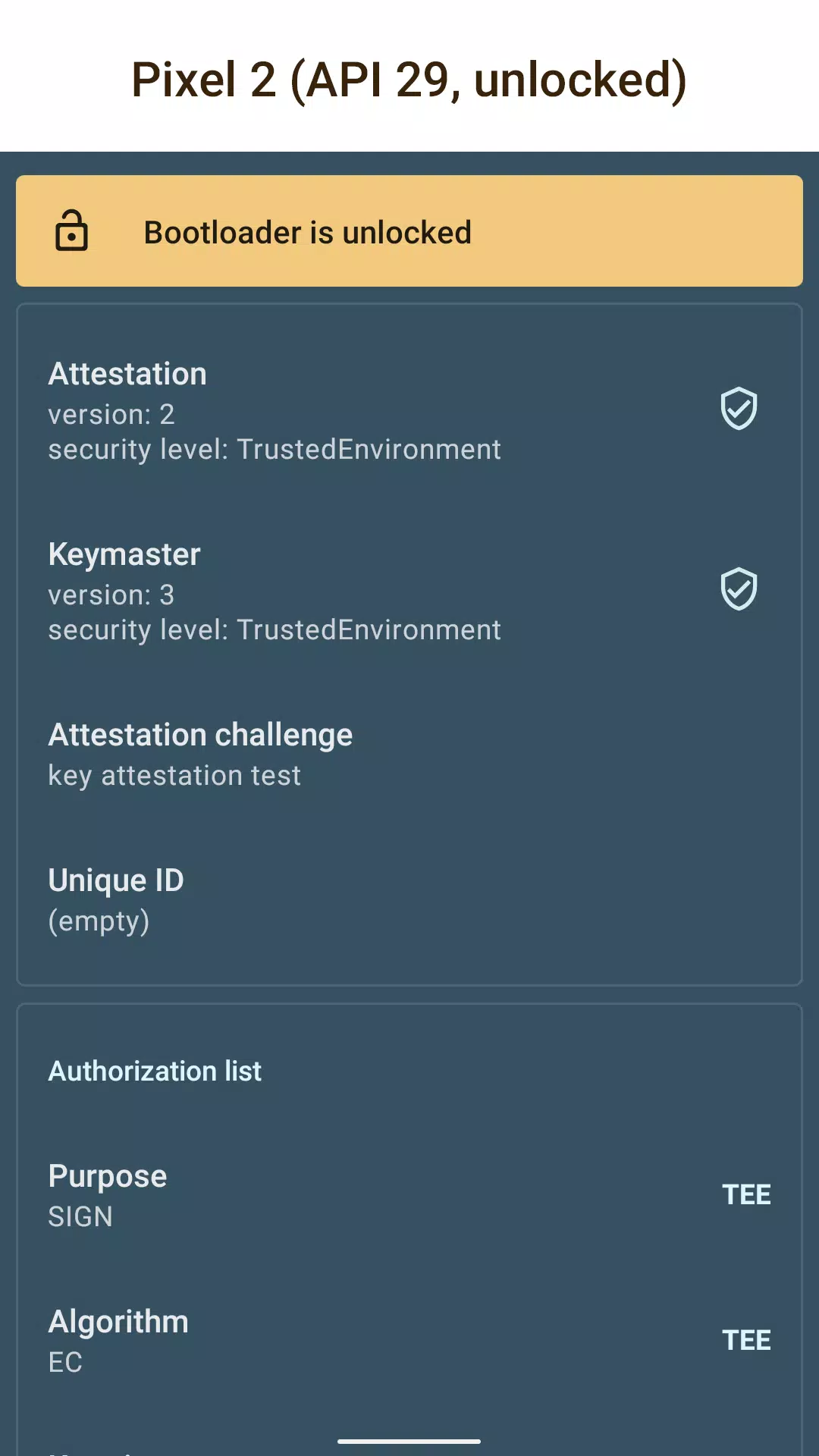 Key Attestation Demo Capture d'écran 1
