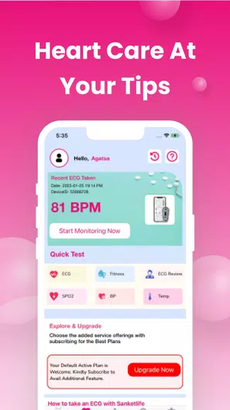 Sanket Life-ECG,Stress,Fitness স্ক্রিনশট 0
