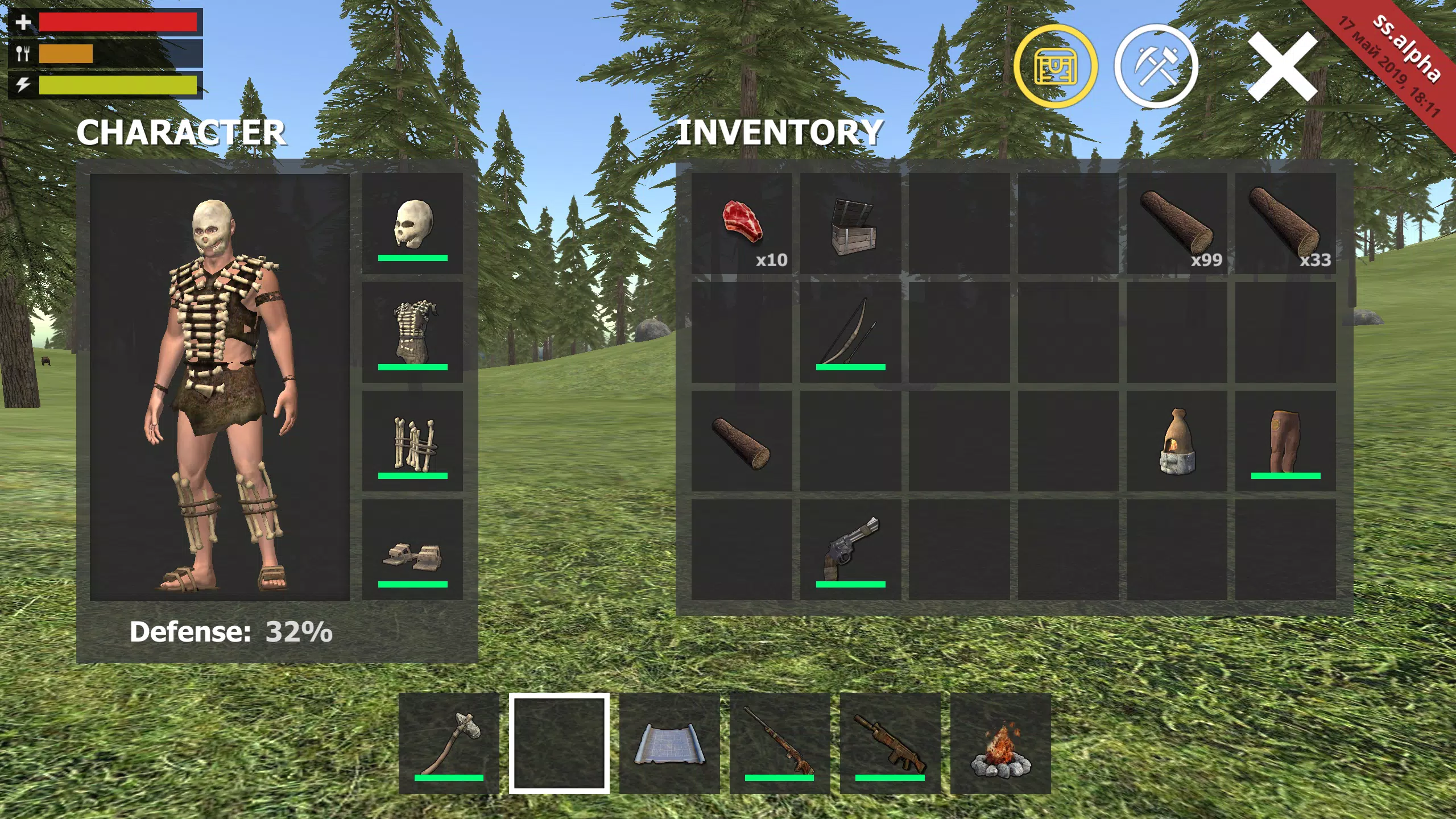Schermata Survival Simulator 2