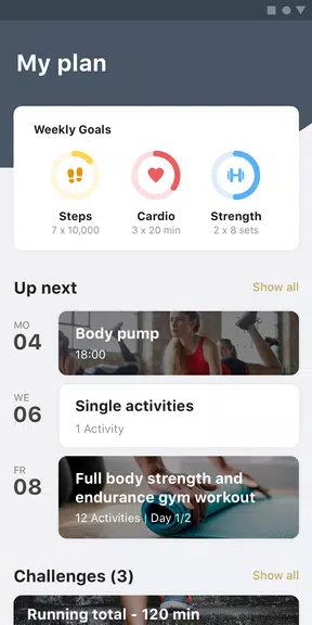 MyPersonalTrainer - FitnessApp 螢幕截圖 0
