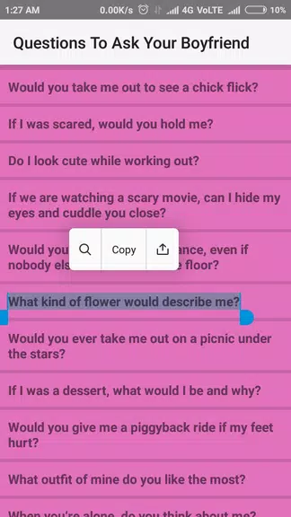 Questions To Ask Your Boyfrien Zrzut ekranu 1