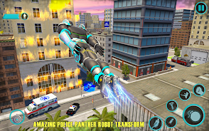 Flying Panther Robot Hero Game 螢幕截圖 0