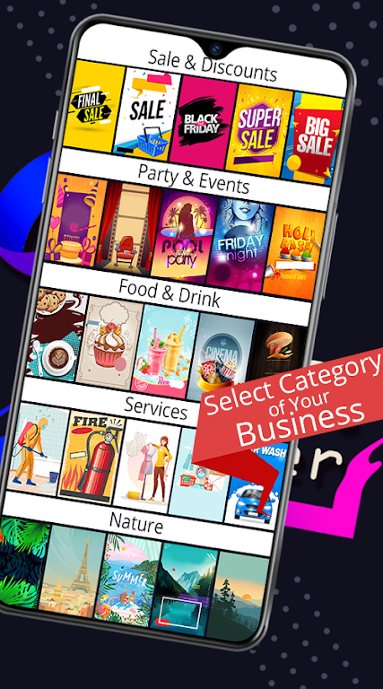 Poster maker - flyer design স্ক্রিনশট 1