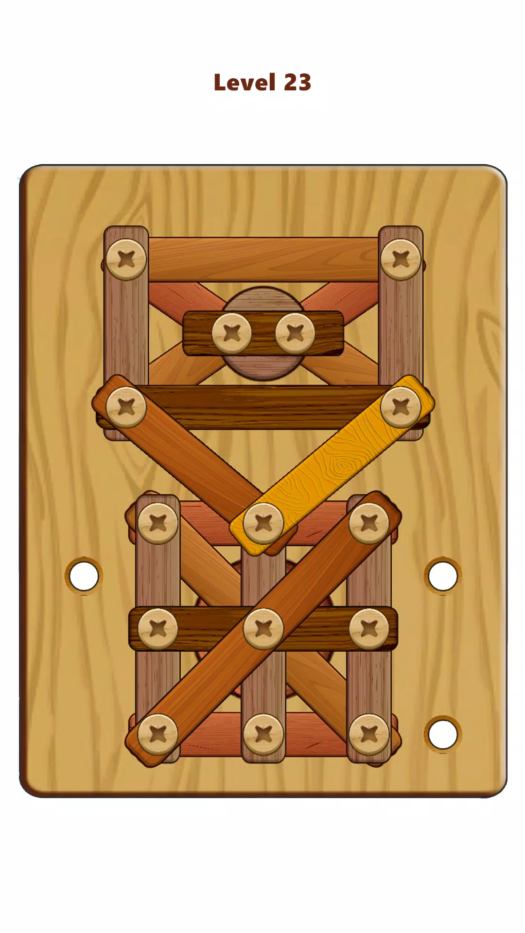 Wood Nuts & Bolts Puzzle Capture d'écran 1
