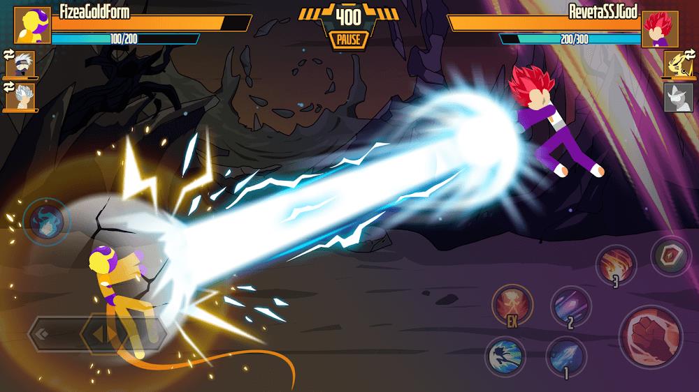 Stickman Dragon Fight - Super Capture d'écran 1