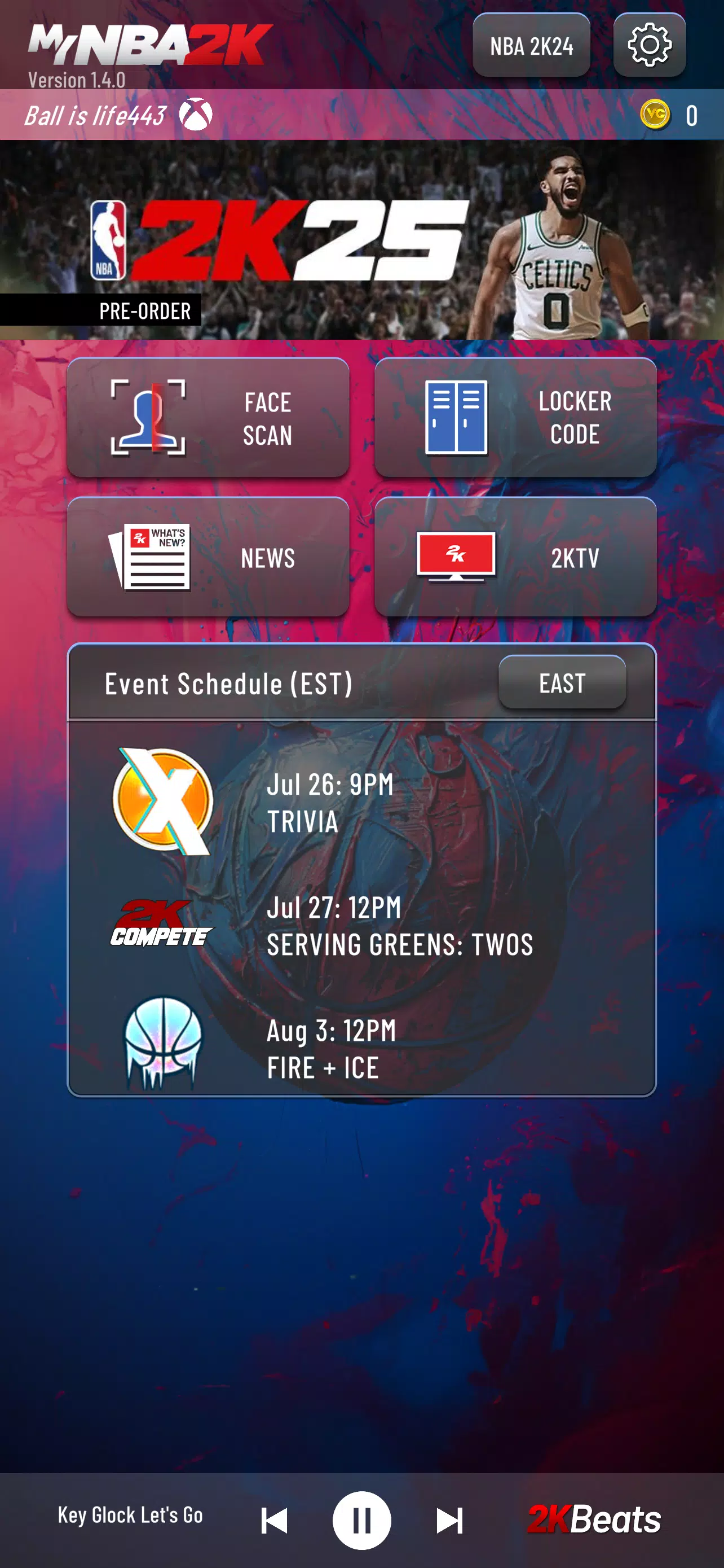 MyNBA 2K Companion App Tangkapan skrin 1