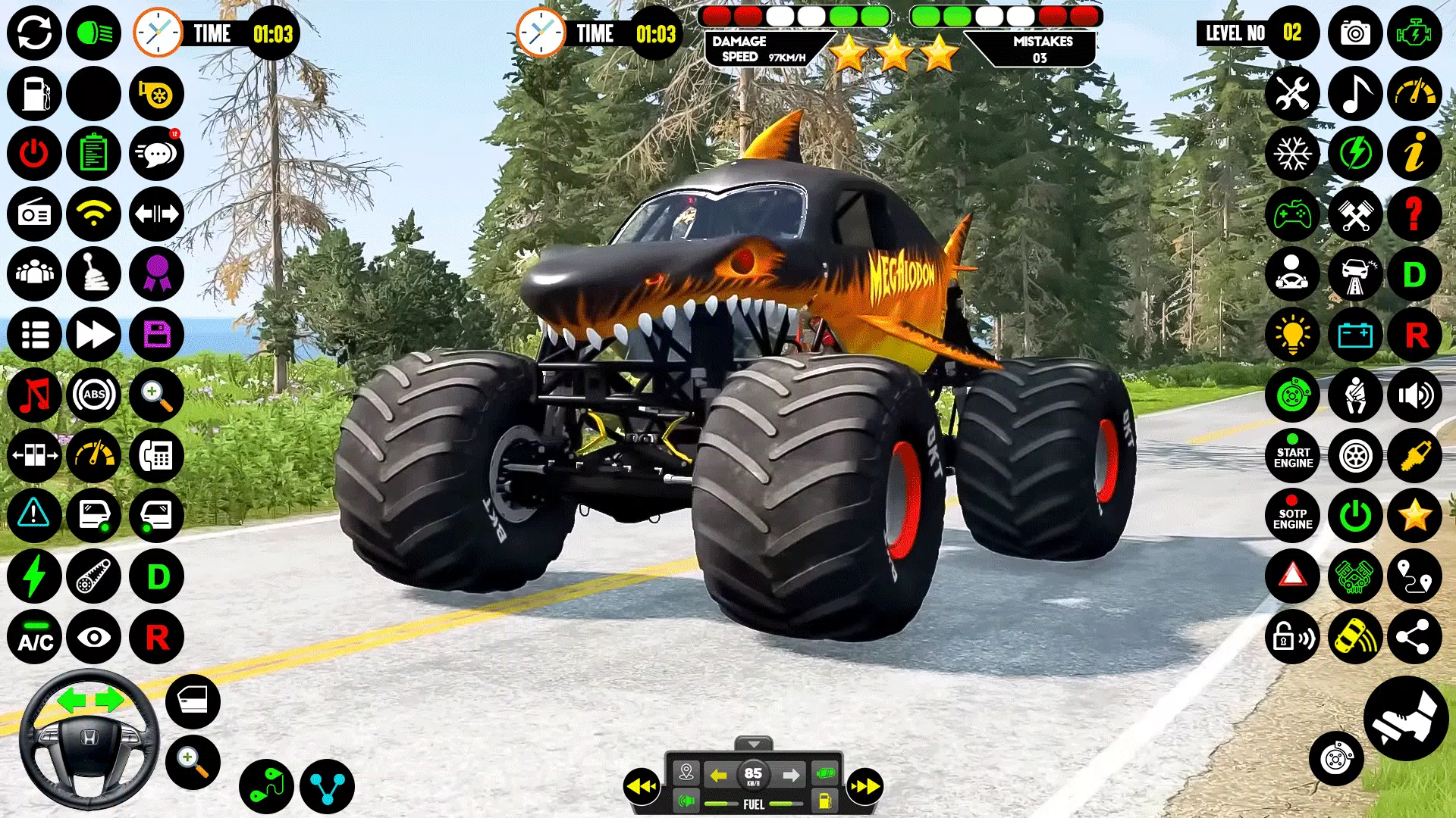 Monster Truck Racing: Truck 3D Capture d'écran 0