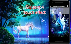 Unicorn Live Wallpapers Captura de tela 3