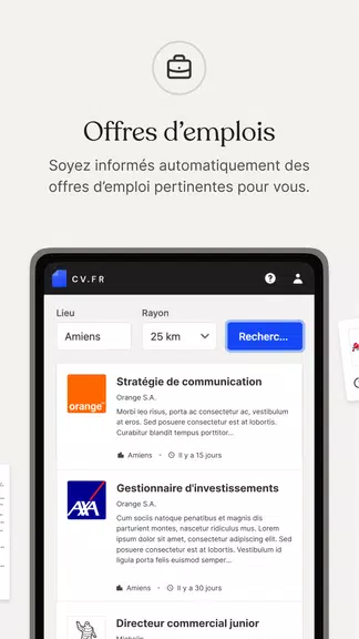 CV.fr : Créer un CV pro Tangkapan skrin 2