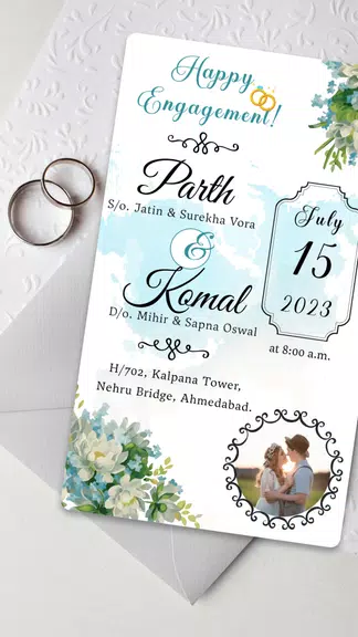 Engagement Card Maker & Design スクリーンショット 1