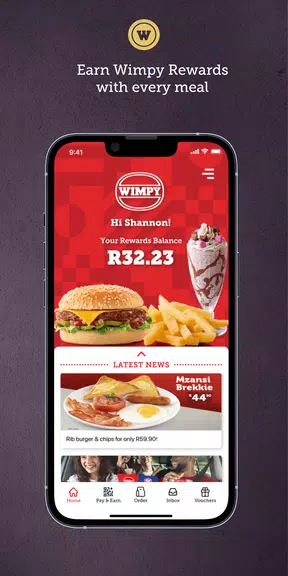 Wimpy Rewards App 螢幕截圖 0