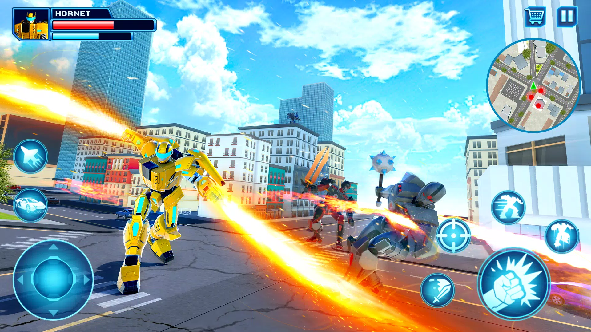 Robot Car Transform Fight Game Capture d'écran 3