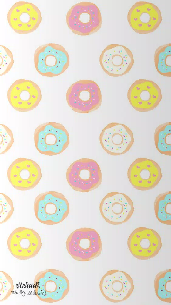 Cute Donut Wallpaper HD 4K Captura de tela 1