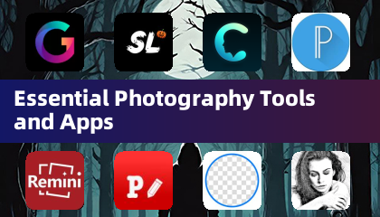 Mahahalagang tool sa pagkuha ng litrato at apps