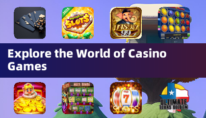 Explorez le monde des jeux de casino